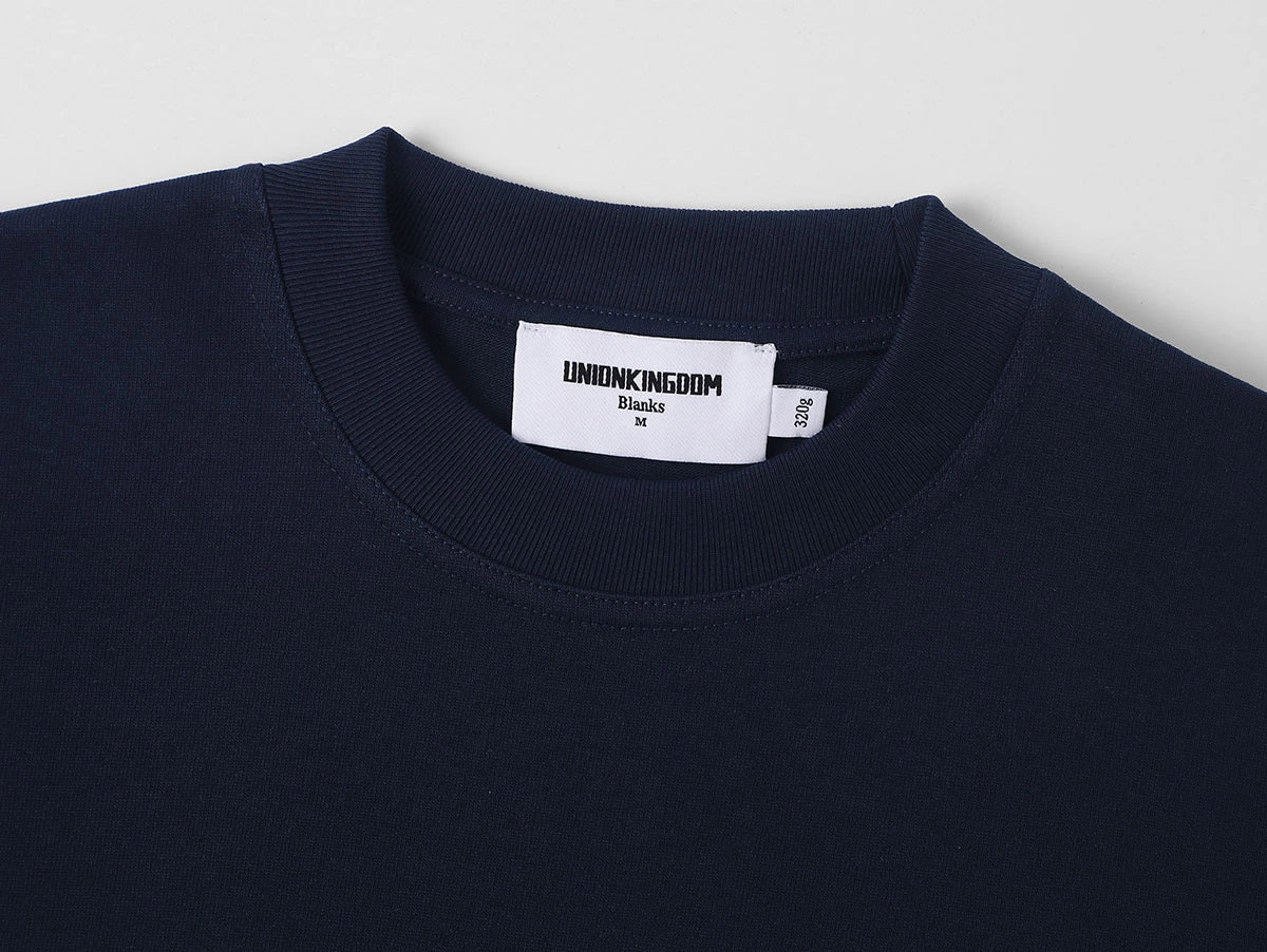 320 GSM LOOSE FIT 'NAVY BLUE' T-SHIRT - Image 3