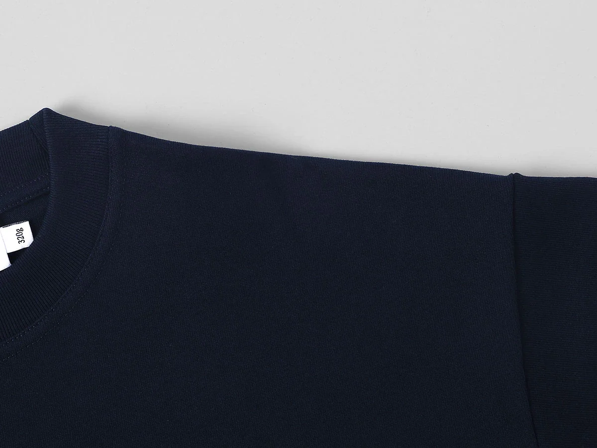 320 GSM LOOSE FIT 'NAVY BLUE' T-SHIRT - Image 4