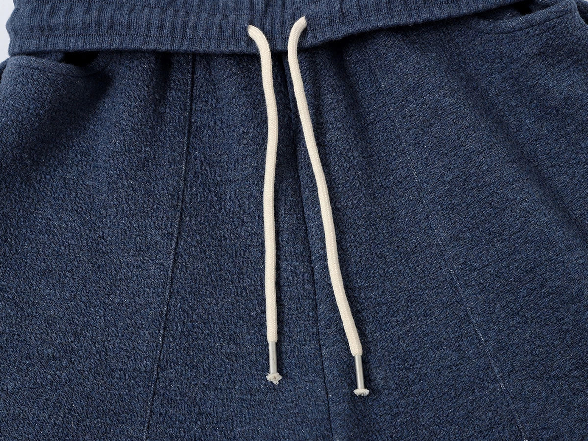 380 GSM COZY BAGGY BUBBLE 'DENIM BLUE'  STRAIGHT PANTS - Image 5