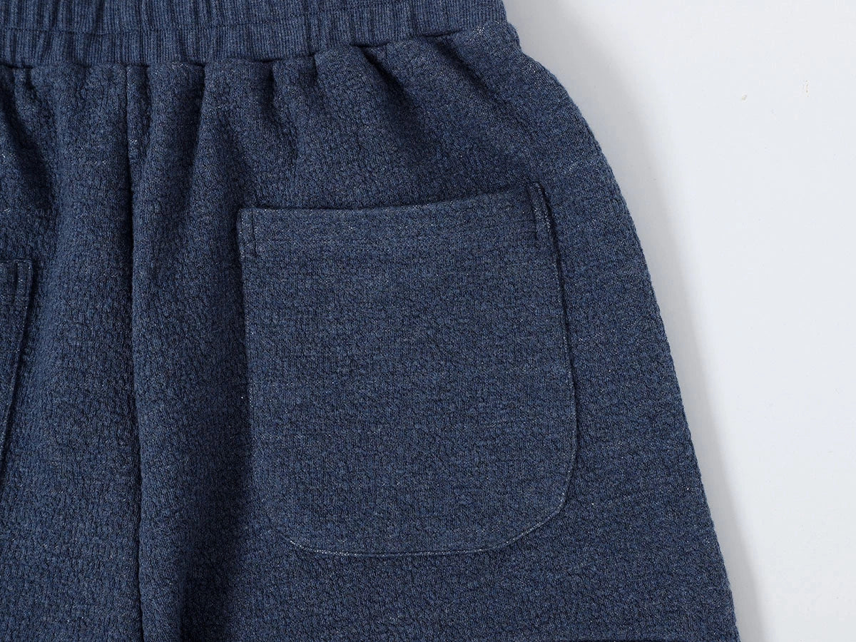 380 GSM COZY BAGGY BUBBLE 'DENIM BLUE'  STRAIGHT PANTS - Image 6