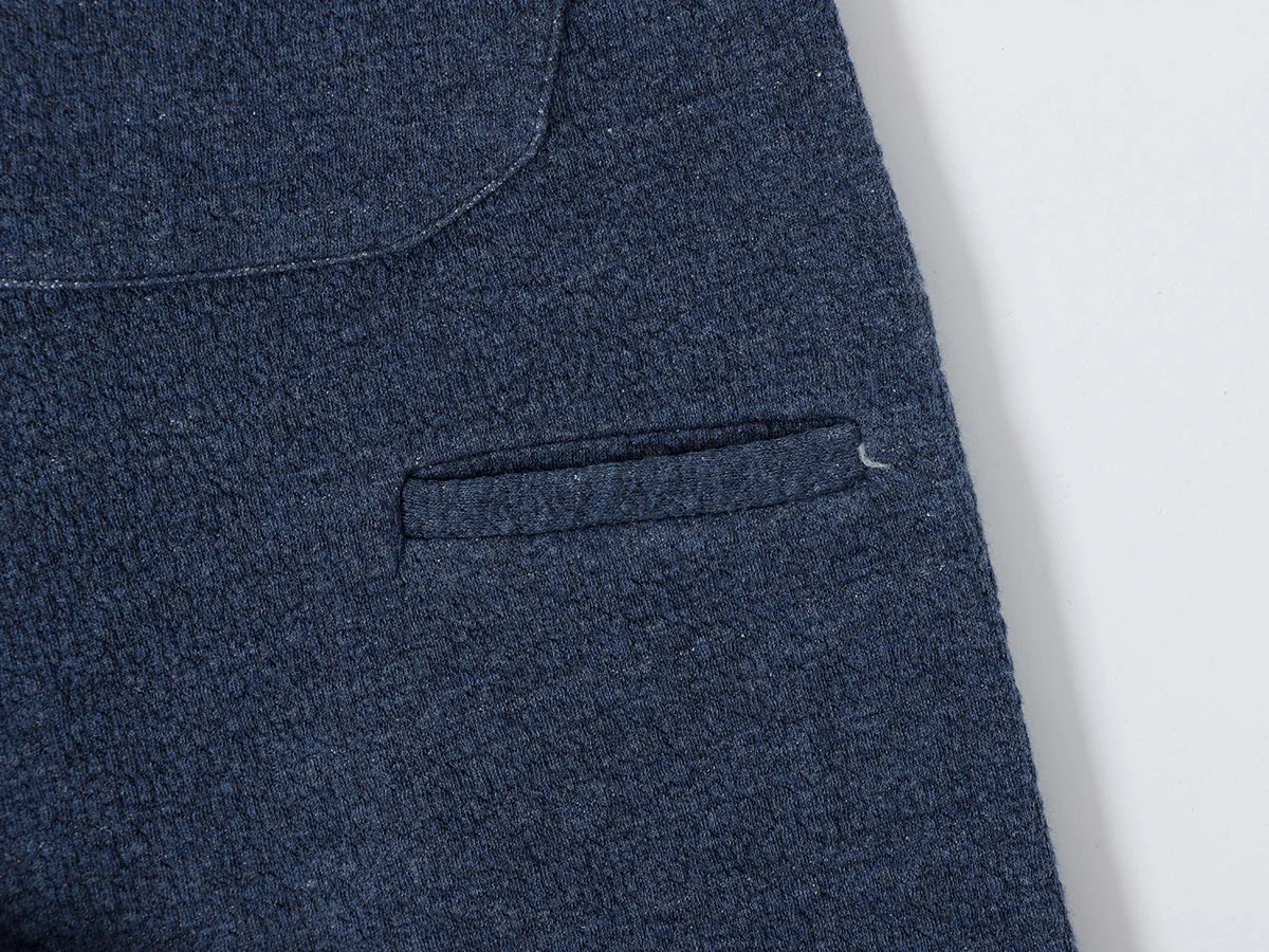 380 GSM COZY BAGGY BUBBLE 'DENIM BLUE'  STRAIGHT PANTS - Image 7