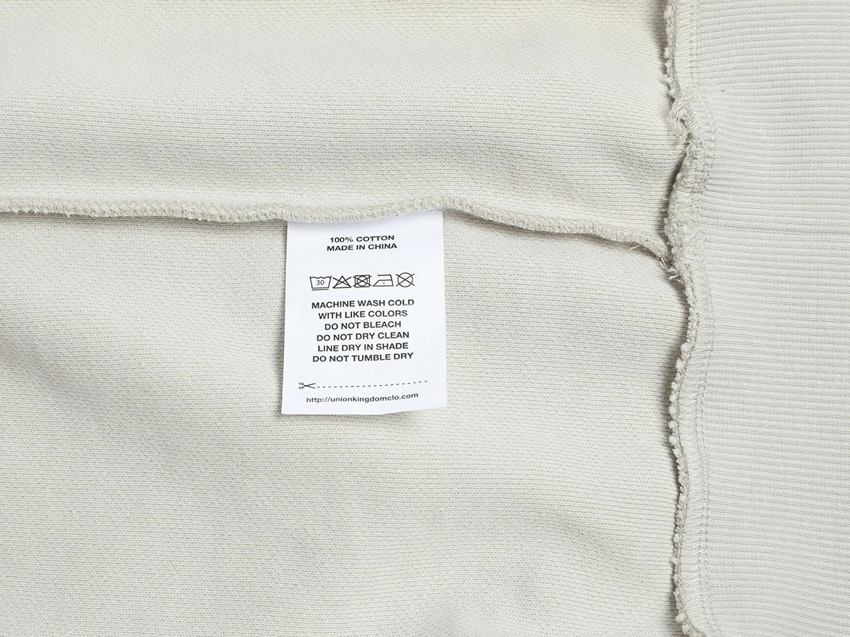 480 GSM RAGLAN BOXY CROPPED FIT 'OFF WHITE' HOODIE - Image 6